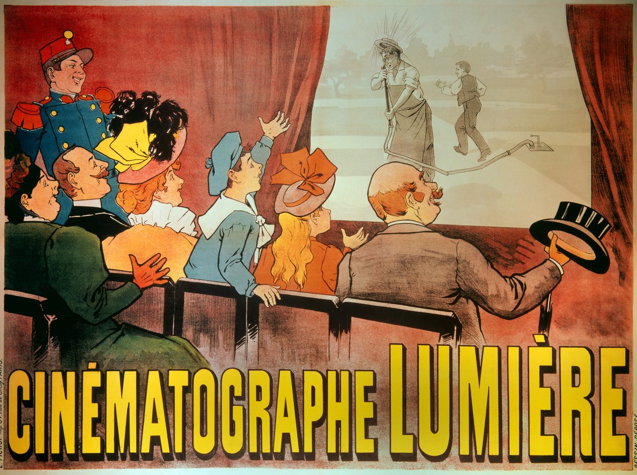 Poster voor de cinematograaf van de gebroeders Lumière: 