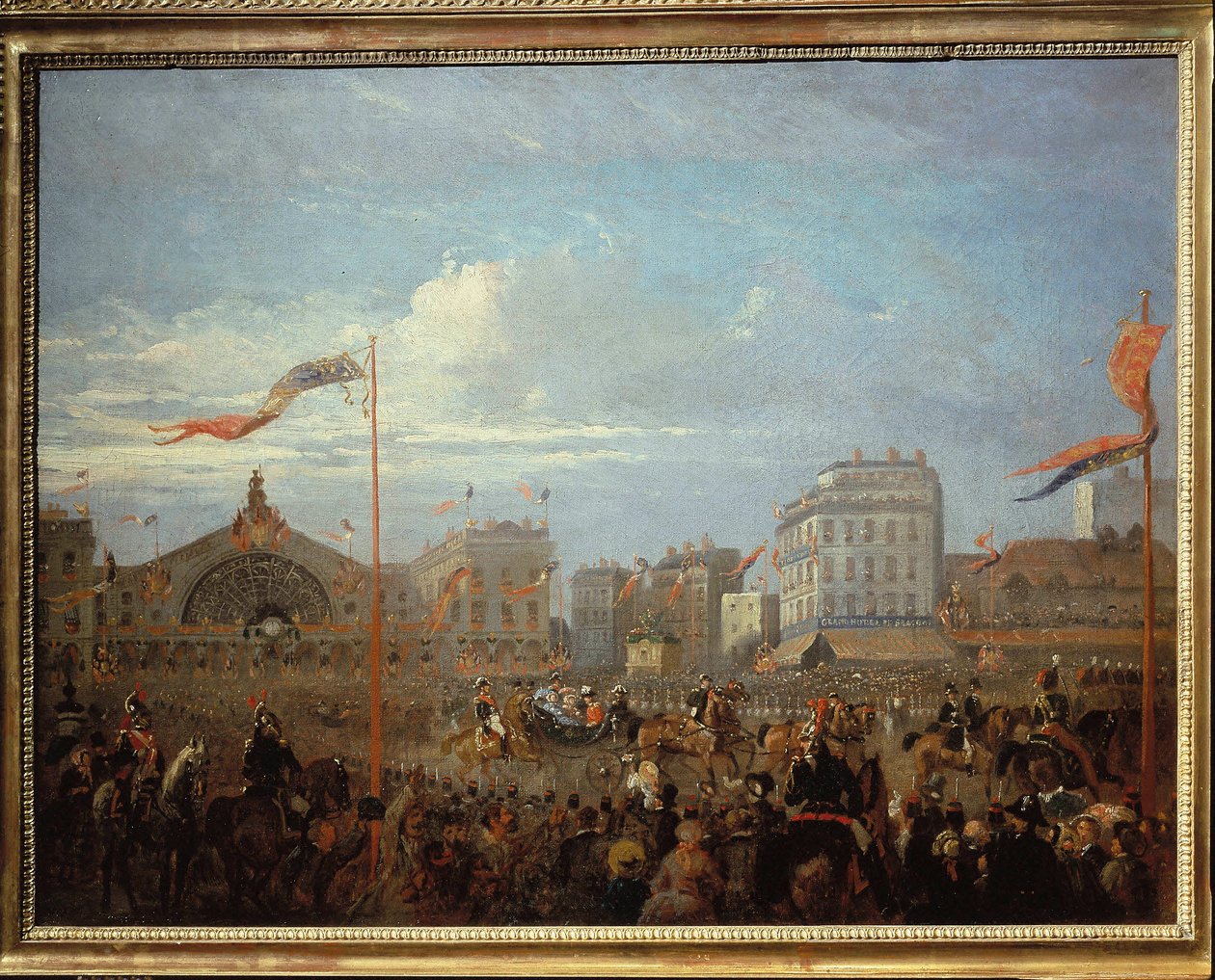 Koningin Victoria arriveert op het Gare de l