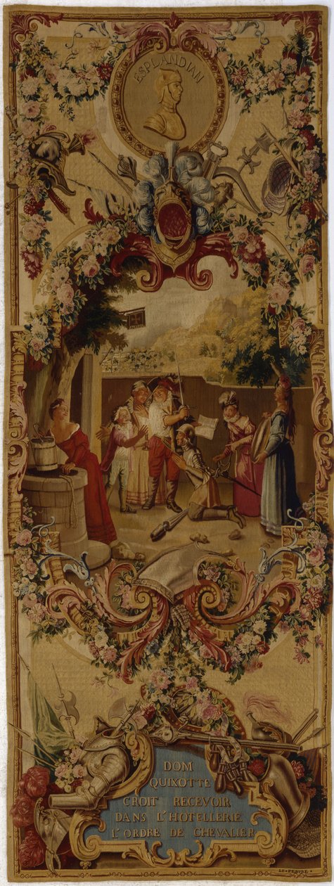 Regence Gobelins Wandtapijt met het Verhaal van Don Quichot, 1717-18 door French School