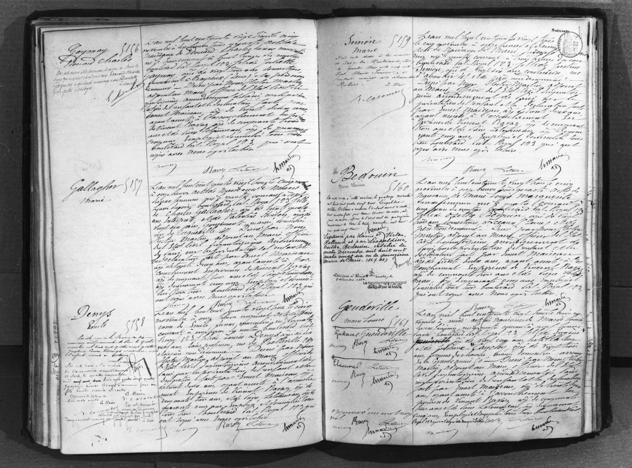 Register van geboorten, huwelijken en overlijdens, 1883 door French School