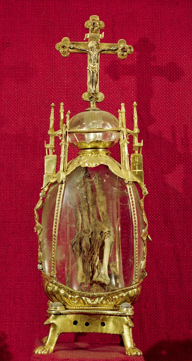Relikwie met de hand van St. Attalia (c.697-741) 12e-15e eeuw door French School