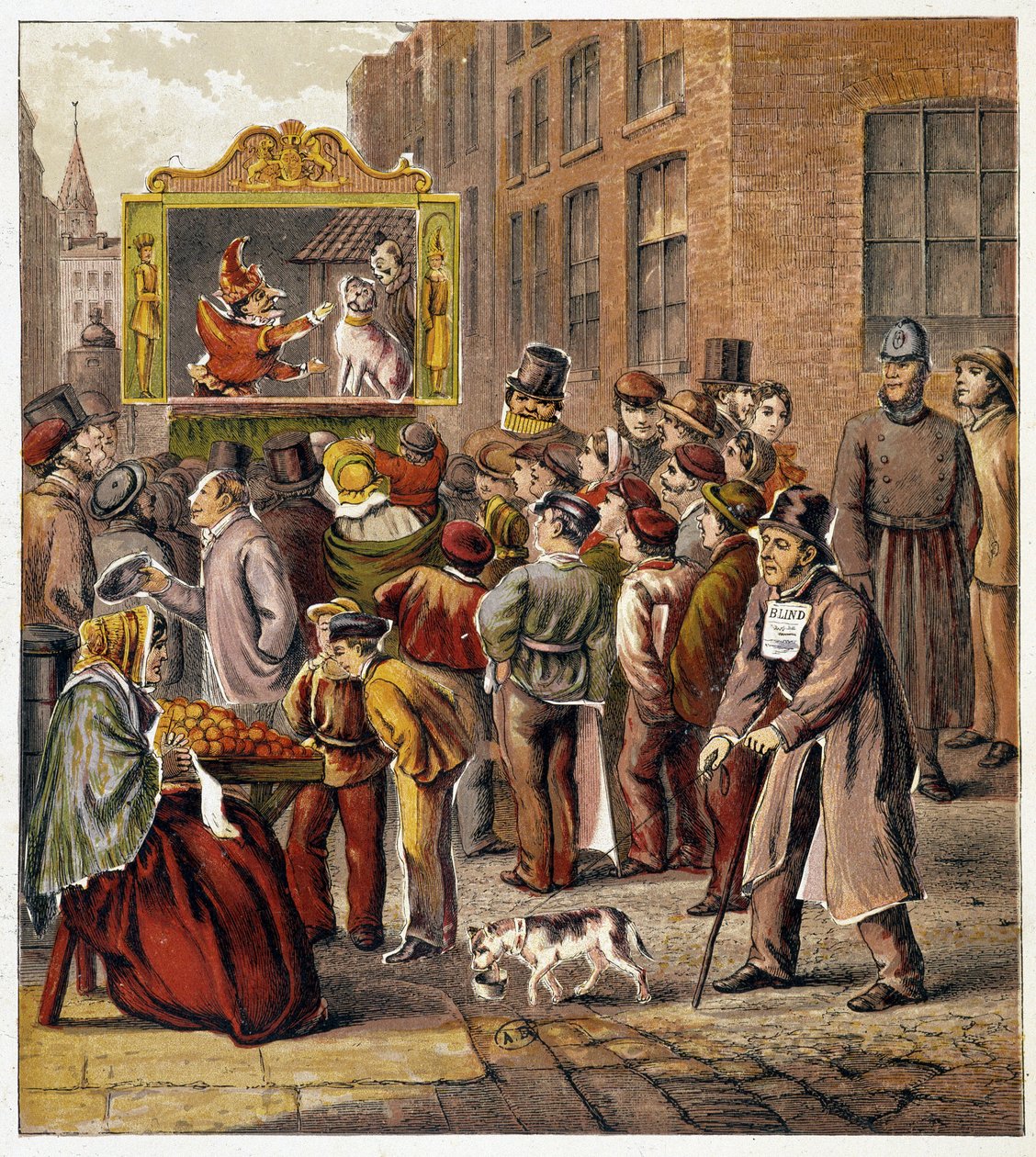 Voorstelling van Guignol - in 
