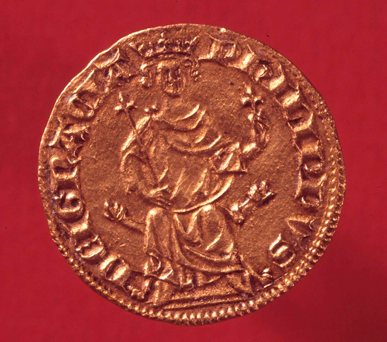 Koninklijke gouden ecu door Filips IV de Schone (1268-1314). 1290. Parijs, Musée de la Monnaie door French School