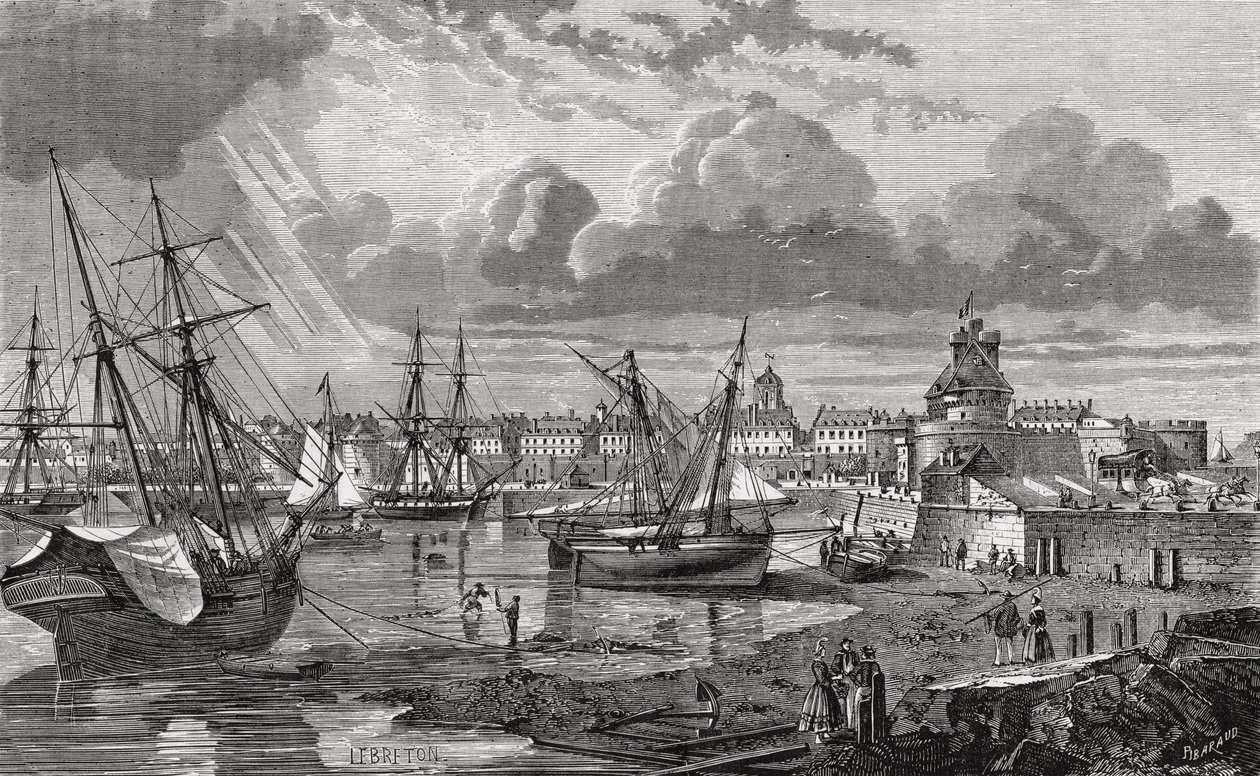 Saint Malo in de 18e eeuw, uit 
