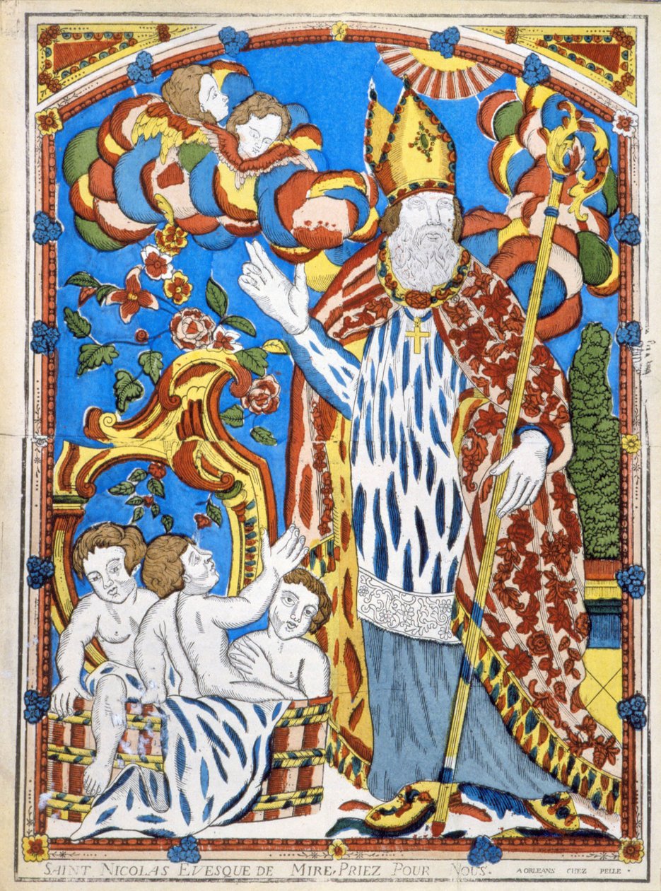 Sint Nicolaas, Bisschop van Myra, bid voor ons. door French School