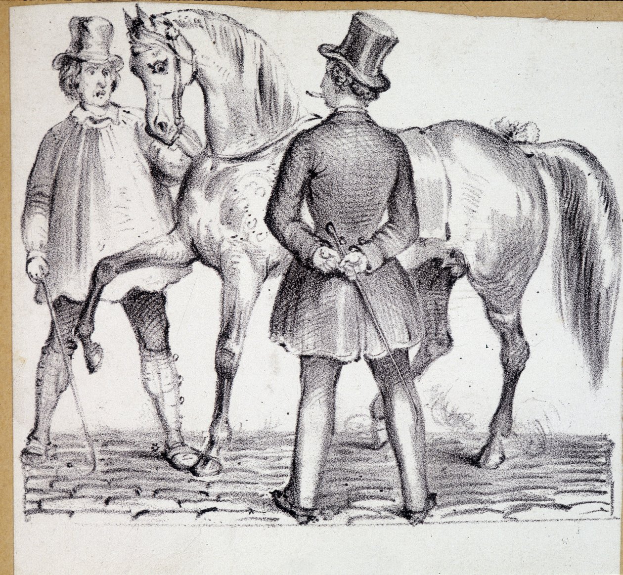 Verkoop van een paard (make-up en klant) door French School