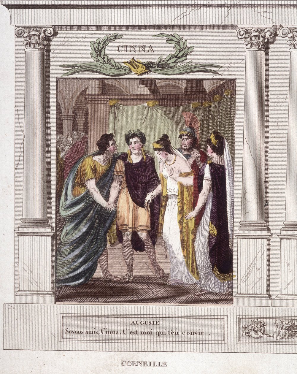Scène en dialoog van Augustus en Cinna in Cinna ou la clémence d