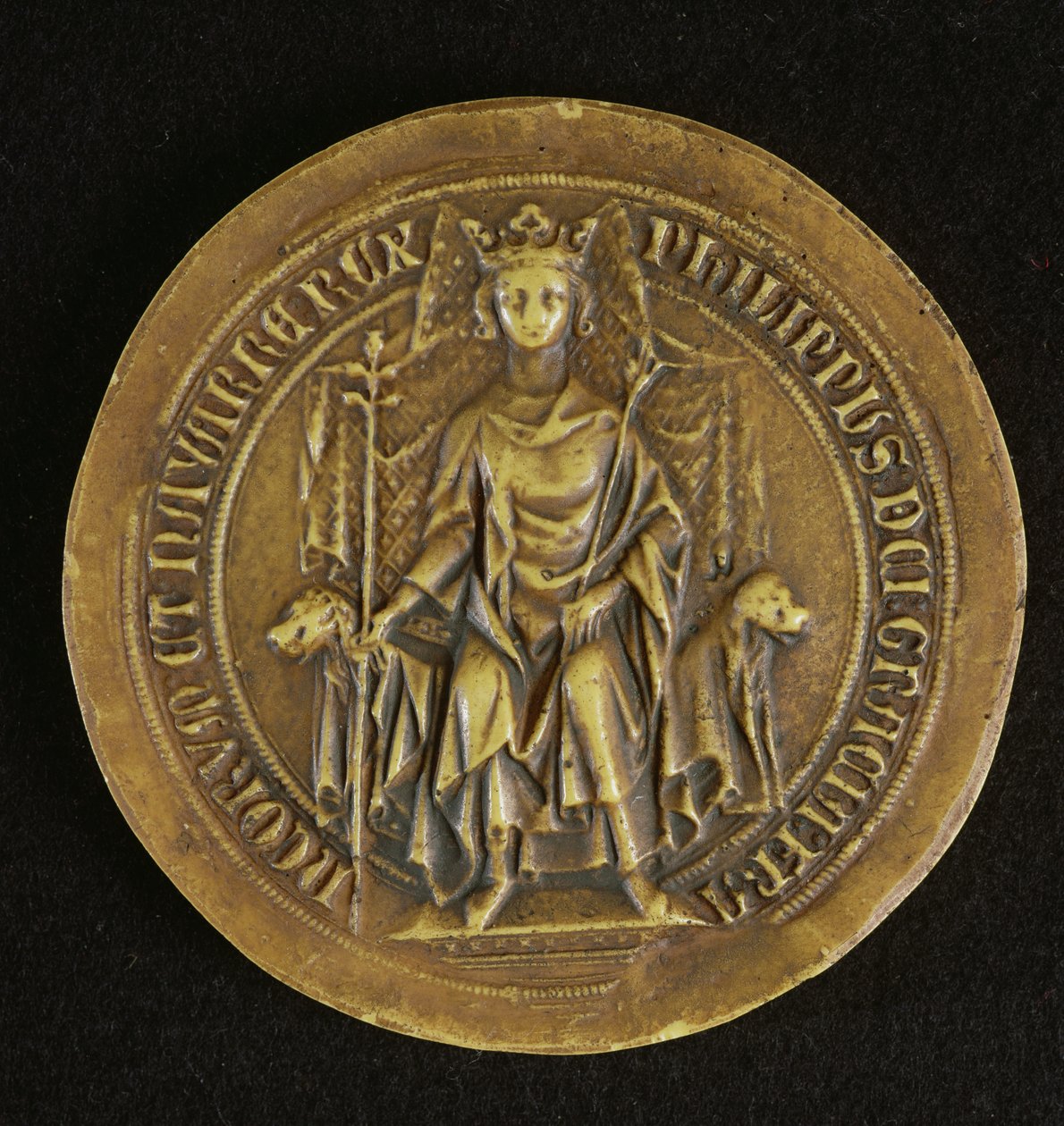 Zegel van Philippe V (1294-1322) De Lange, 1317 door French School