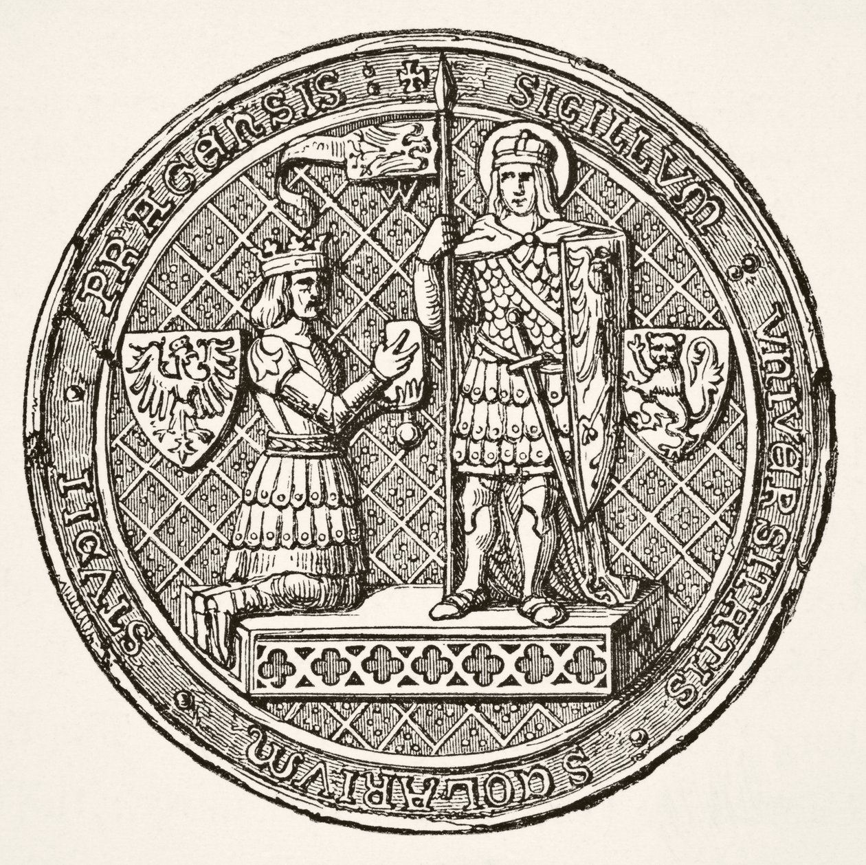 Zegel van de Universiteit van Praag, uit 