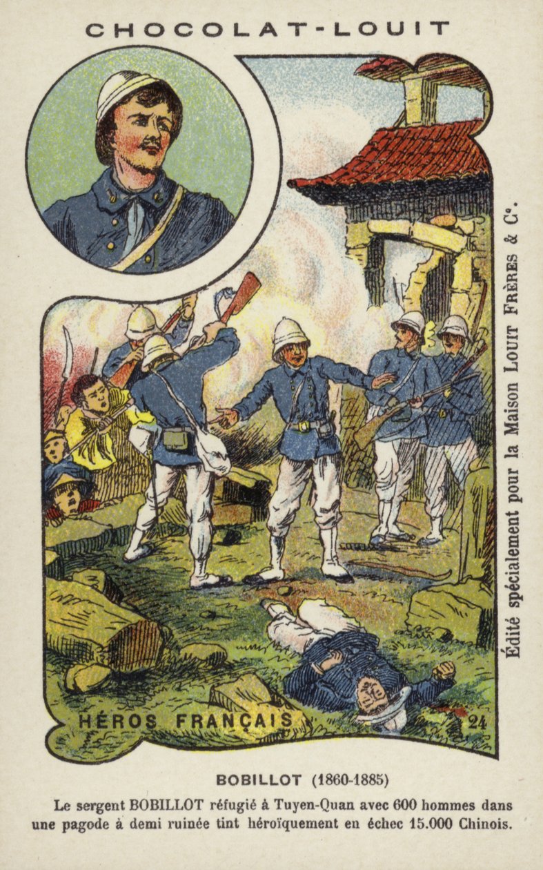 Sergeant Jules Bobillot, Frans soldaat, bij het beleg van Tuyen Quang, Tonkin, Chinees-Franse oorlog door French School