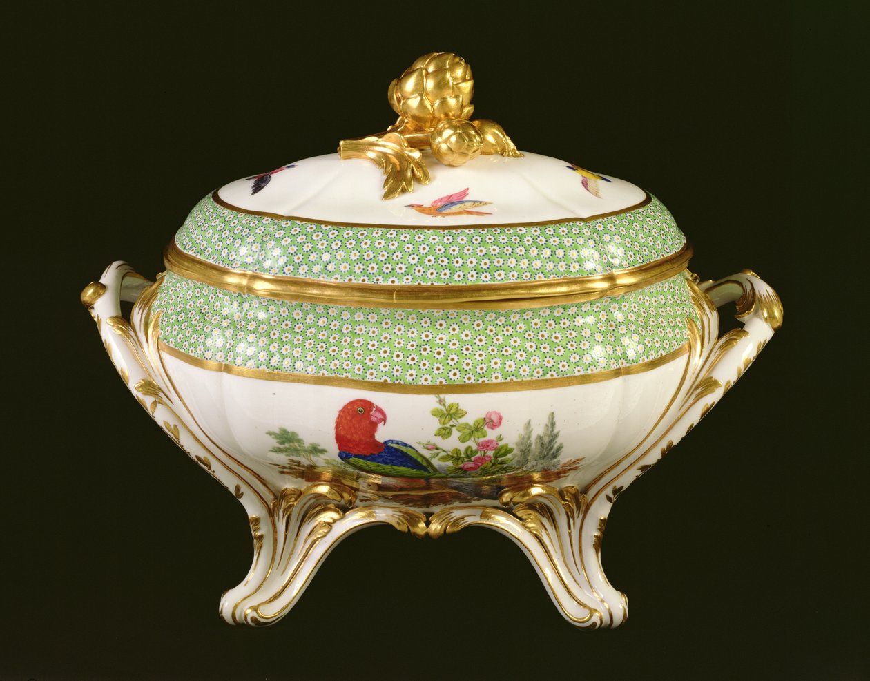 Sevres terrine uit de Eden dienst, schildersmerk Pierre-Joseph Rosset, 1788 door French School