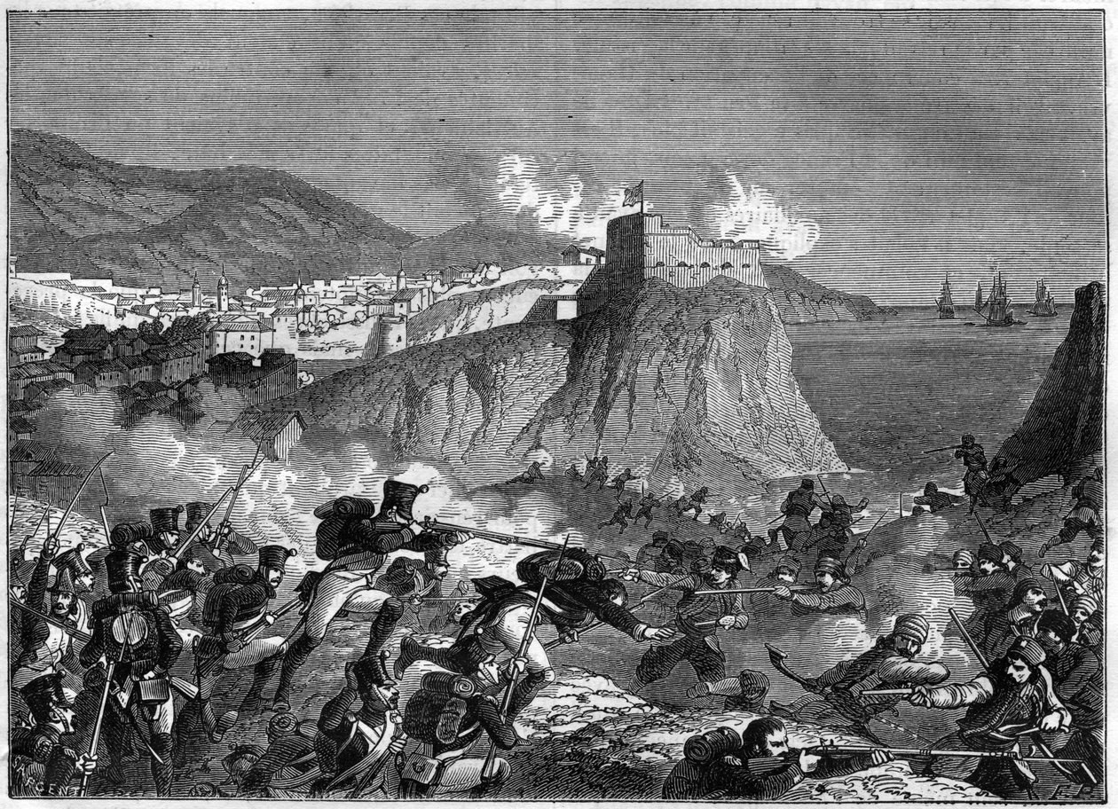 Beleg van Ragusa (Republiek Ragusa) (Ragusa in Kroatisch Dubrovnik) tijdens de Napoleontische Oorlogen in mei en juni 1806 (Dalmatië campagne door Generaal Molitor en Lauriston) - in 