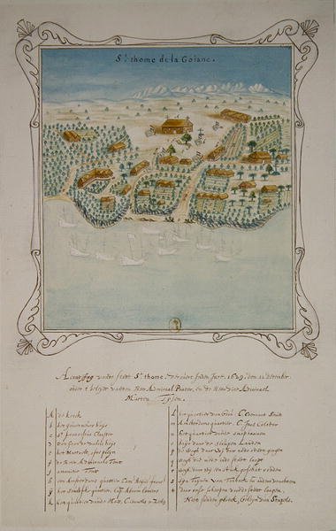 Belegering van Saint Thomas de la Goiane, in de Antillen, 11 december 1629 door French School