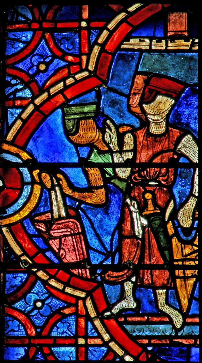 De moordenaars van Sint Thomas Becket bereiden zich voor om hem in een hinderlaag te lokken door French School