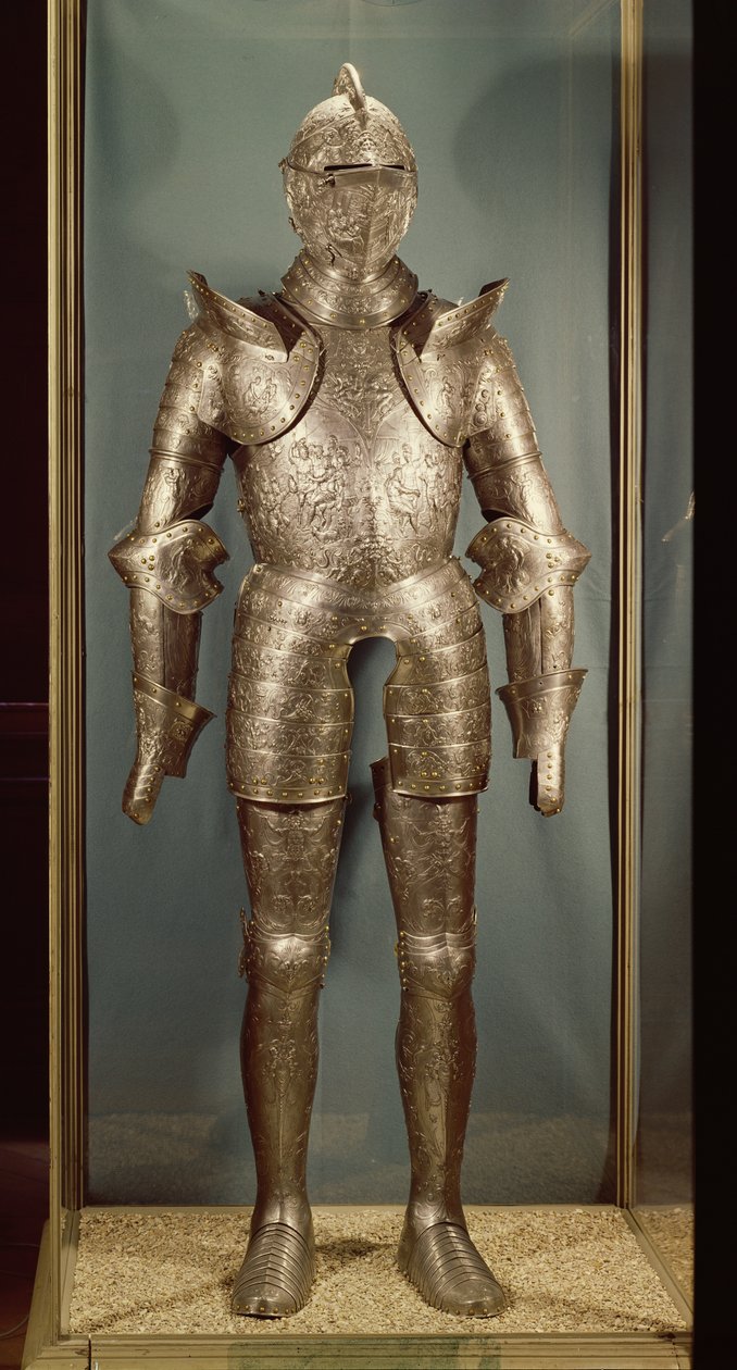 Harnas van Hendrik II (1519-59) (ijzer) door French School