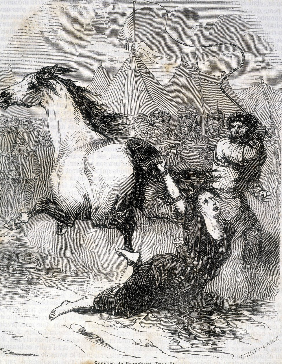 Supplice de Brunehaut (of Brunehilde) (613) - in 