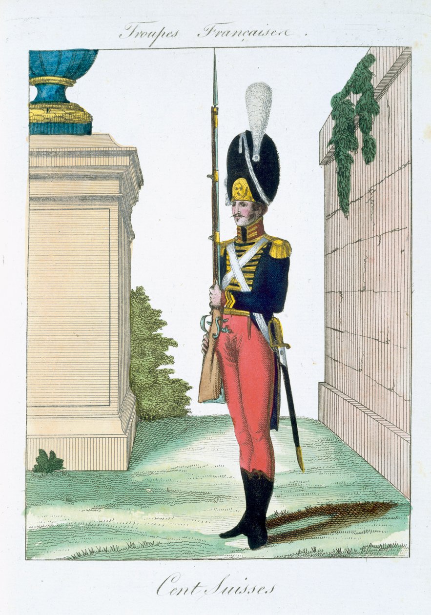 Zwitserse Centurion, uit Troupes Francaises, uitgegeven bij Basset, Parijs door French School