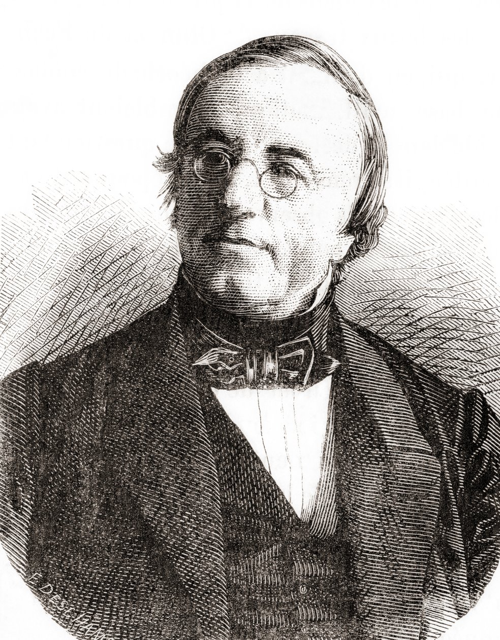 Zwitserse natuurkundige Auguste Arthur de la Rive, uit Les Merveilles de la Science, uitgegeven 1870 door French School