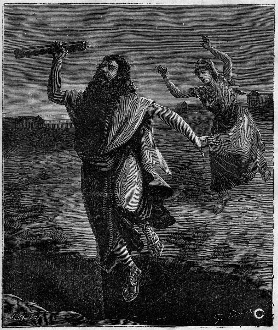 Thales van Milete, wiskundige en Griekse filosoof (625 v.Chr. - 546 v.Chr.): 