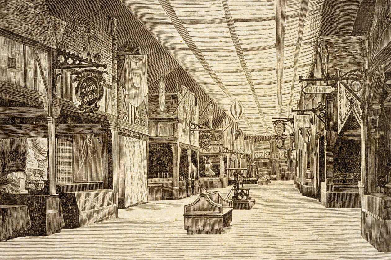 De Bazar de la Charité in Parijs voor de brand op 4 mei 1897 door French School