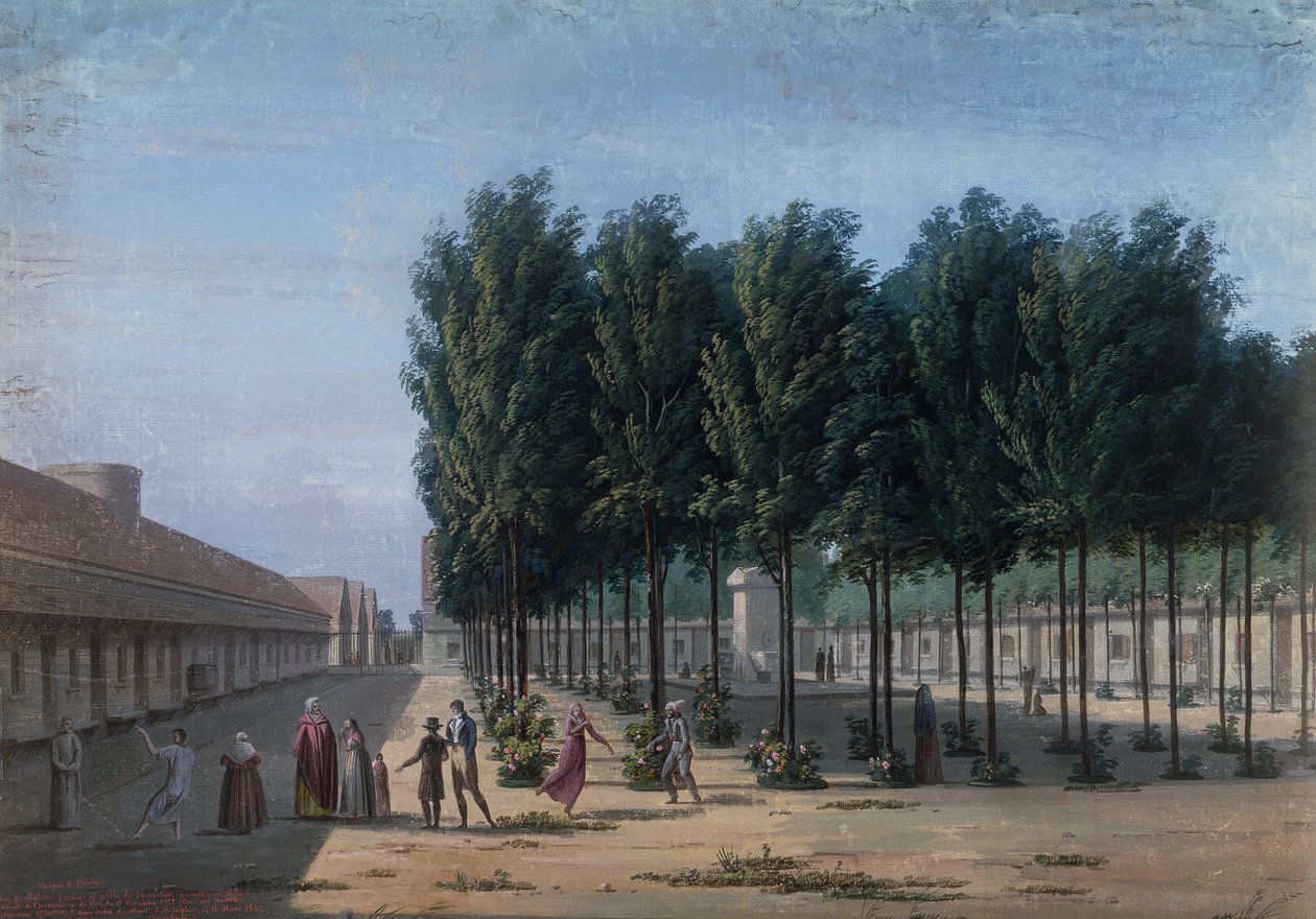 Het Bicetre Asylum in Parijs door French School