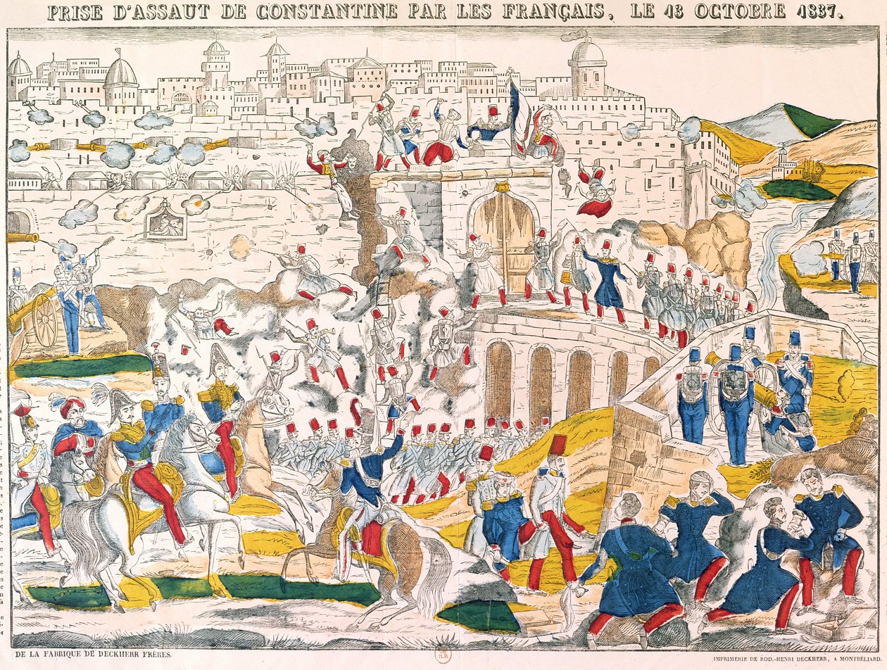 De verovering van Constantine door de Fransen op 13 oktober 1837 door French School