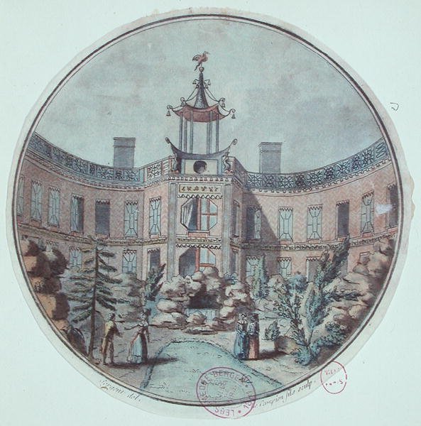 De Chinese baden in Parijs, opgericht door Lenoir door French School
