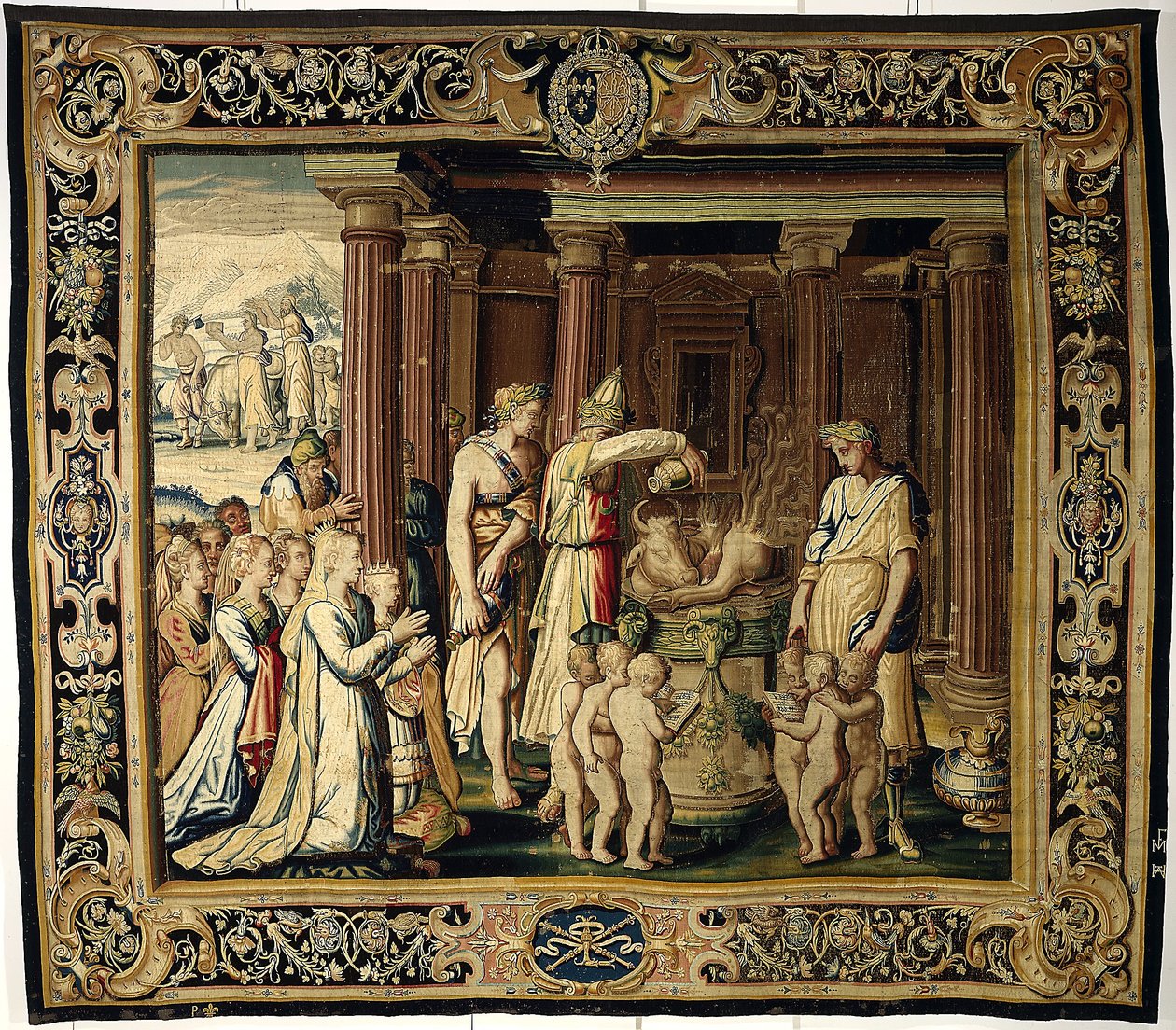 De Kroningsopoffering, ca. 1610 door French School