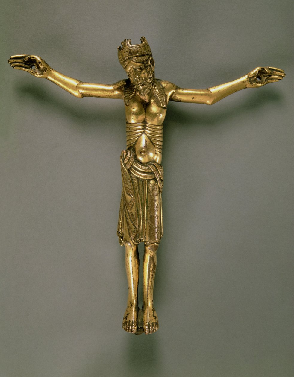 De gekruisigde Christus, Frans, tweede helft van de 12e eeuw door French School