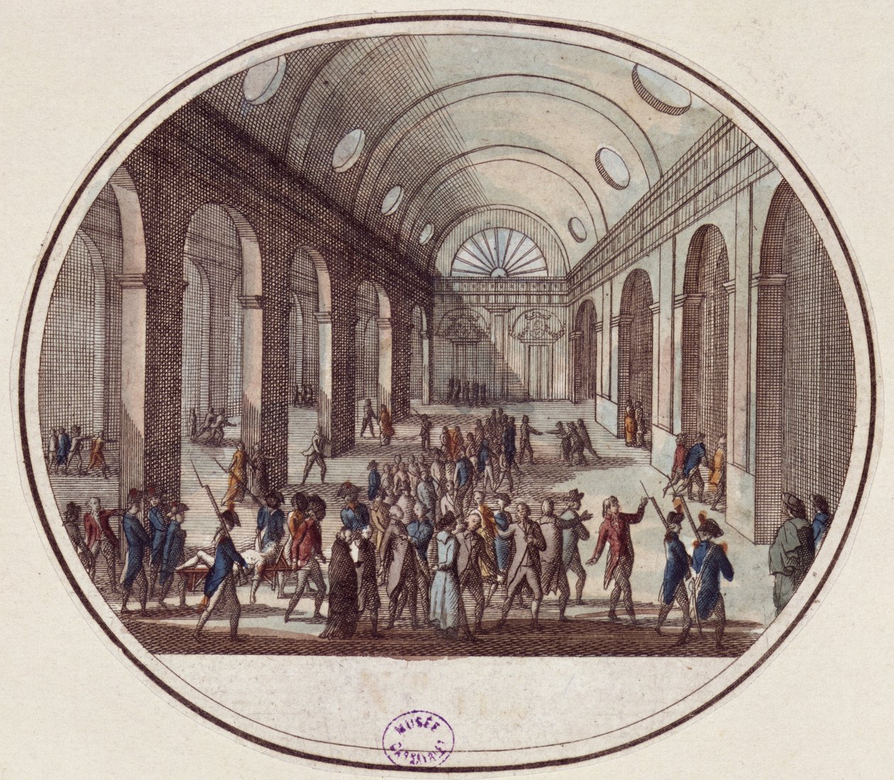 De dood van eenentwintig Girondist afgevaardigden, 31 oktober 1793 (10 Brumaire Jaar 2) door French School
