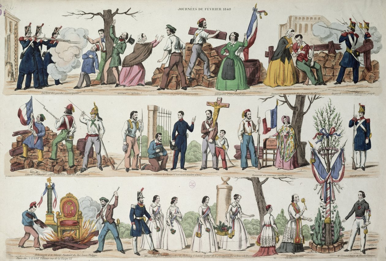 De Gebeurtenissen van februari 1848 door French School