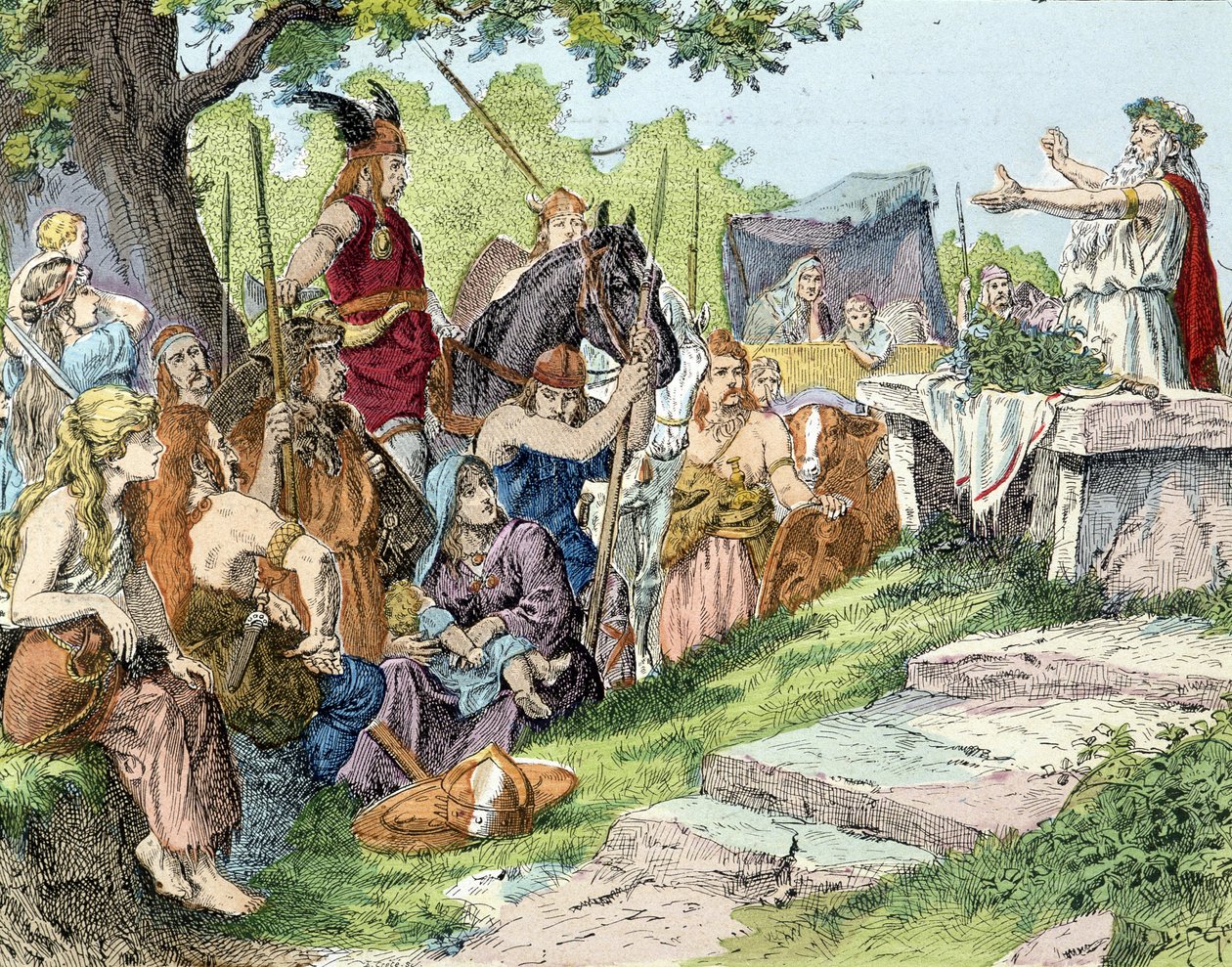 De Galliërs voor de Romeinse verovering door French School