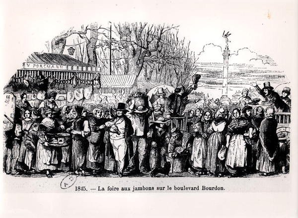 De Hammarkt op Boulevard Bourdon, Parijs door French School