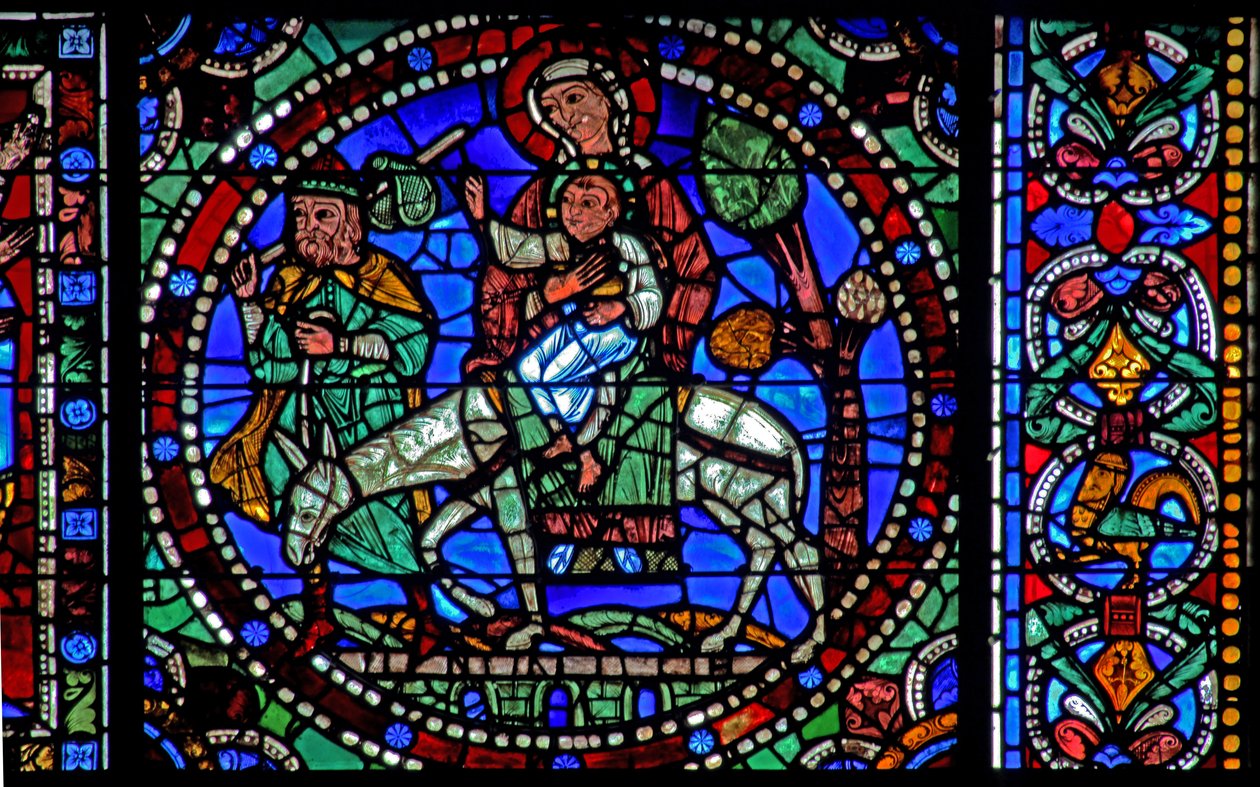 Het Leven van Christus-raam: Vlucht naar Egypte - de terugkeer door French School