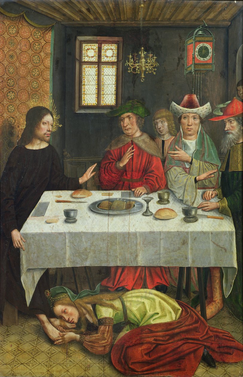 De maaltijd in het huis van Simon de Farizeeër door French School