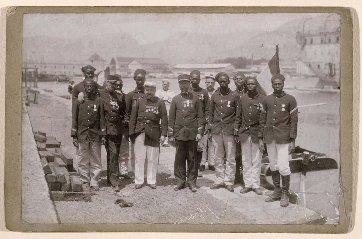 De missie Marchand, die vertrok uit Loango, in de Congo, en Fachoda, Soedan bereikte, 1897-98 door French School