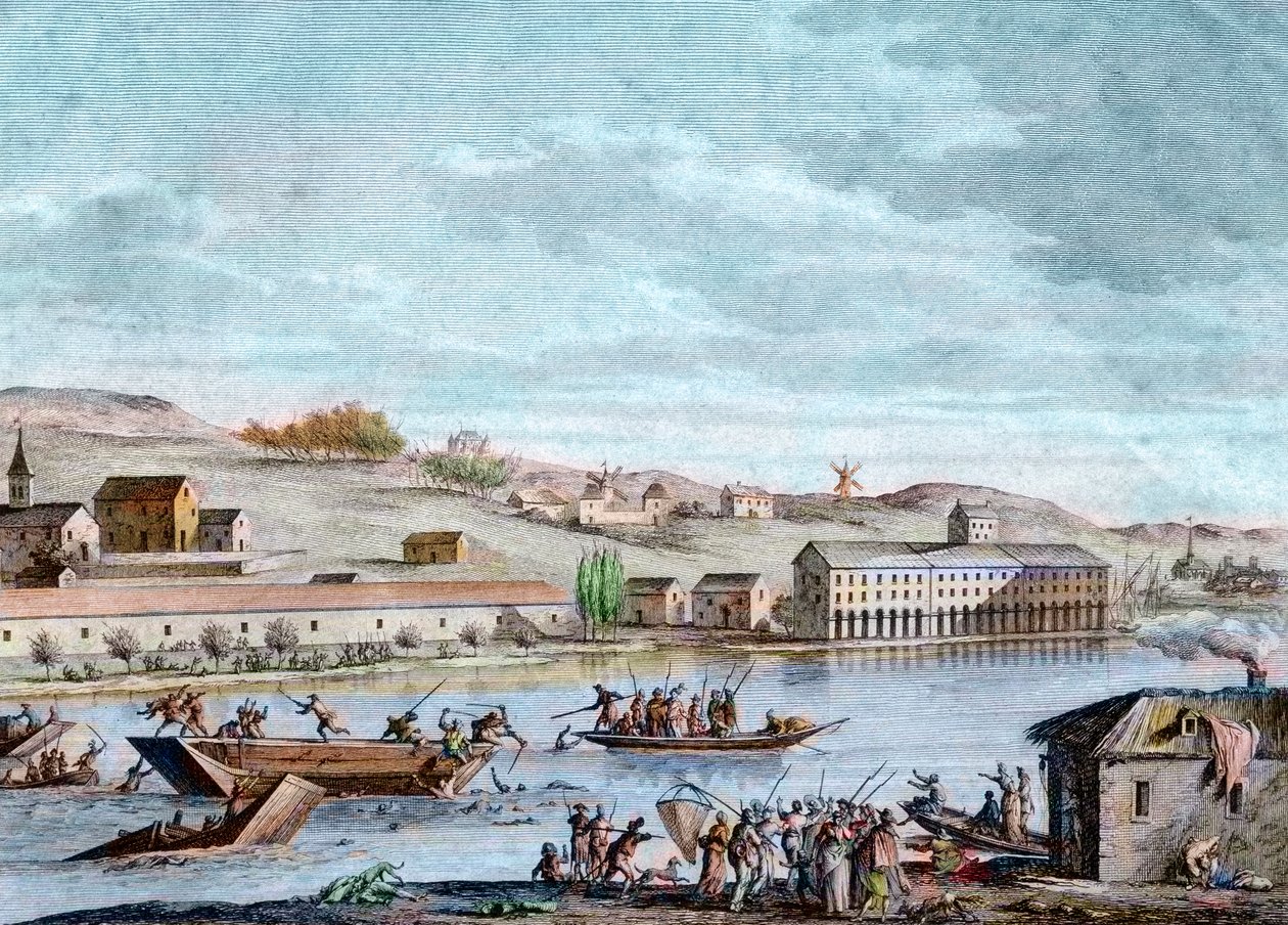 De verdrinking van Nantes, Schrikbewind, 1793 door French School