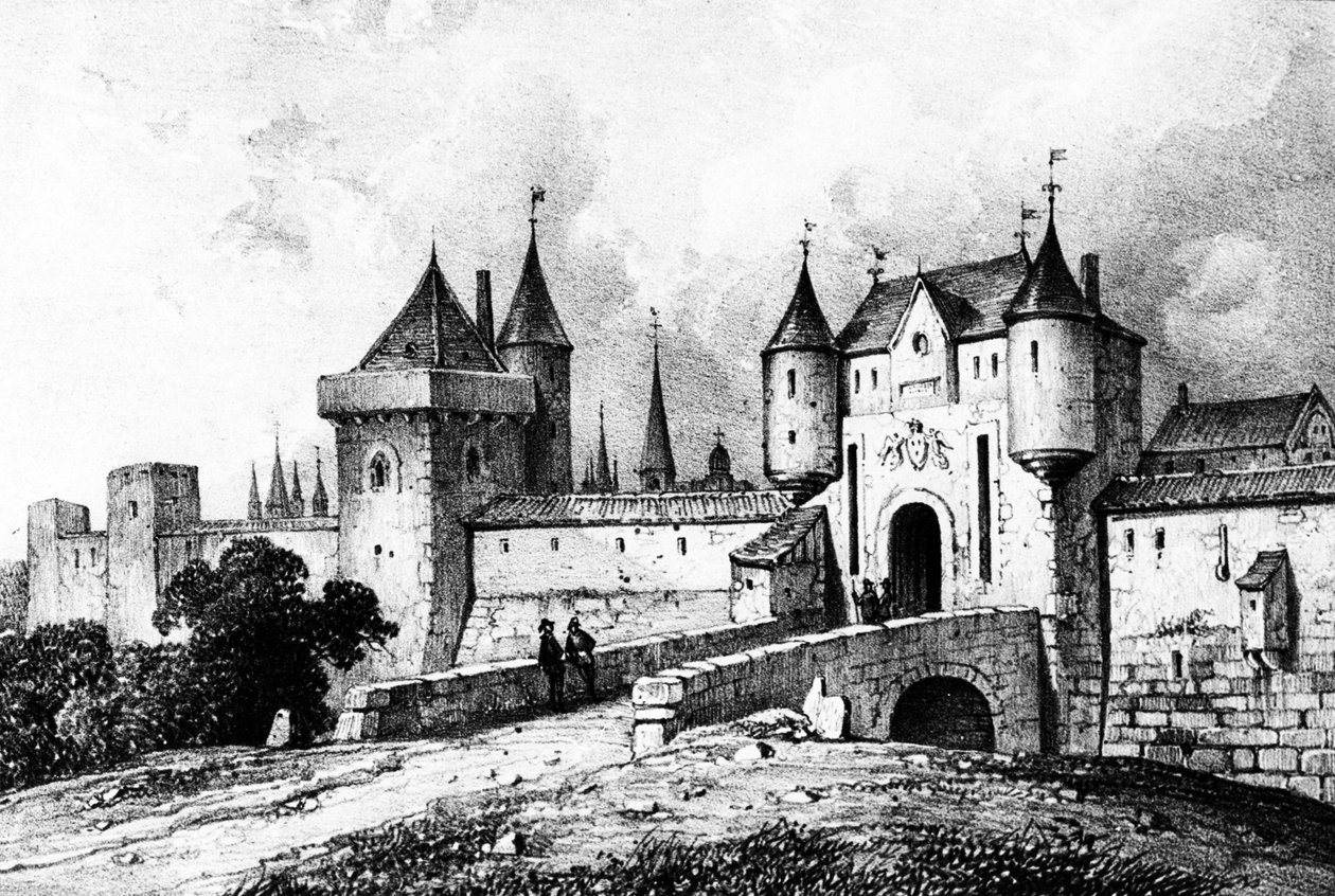De Porte Saint-Honoré, Parijs in de 13e eeuw door French School