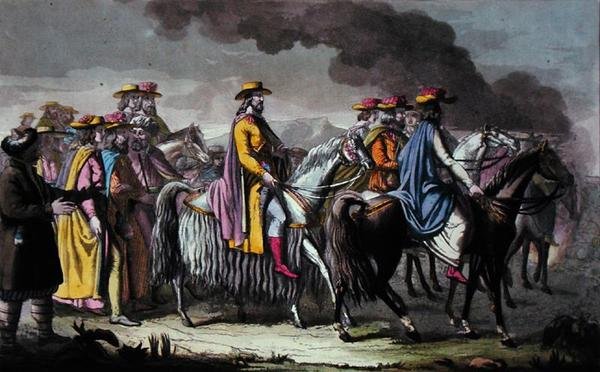 De Regent van Tibet en zijn Volgelingen door French School