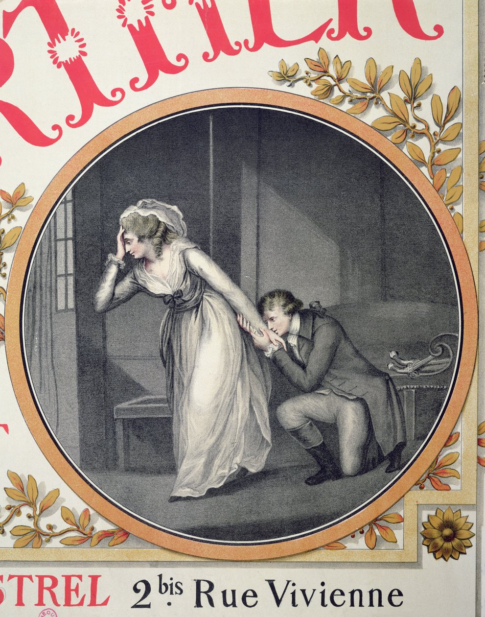 "Het lijden van de jonge Werther", (detail) door French School