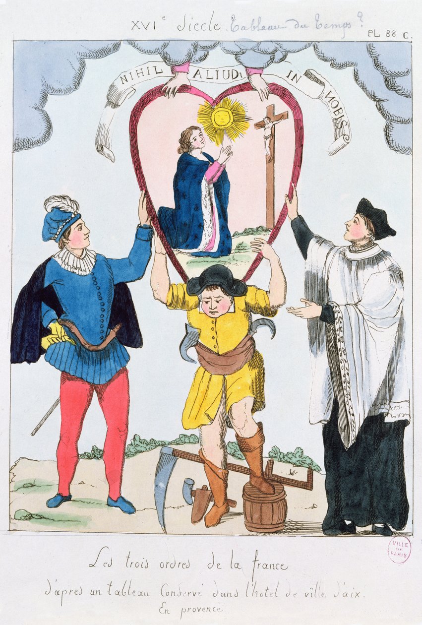 De Drie Ordes van Frankrijk, 1789 door French School