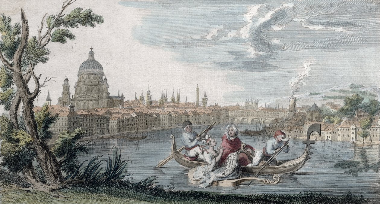 De triomf van de moderne smaak, opgedragen aan Signora Faustina Bordoni (1693-1781), gegraveerd door Venerys, ca. 1727 door French School