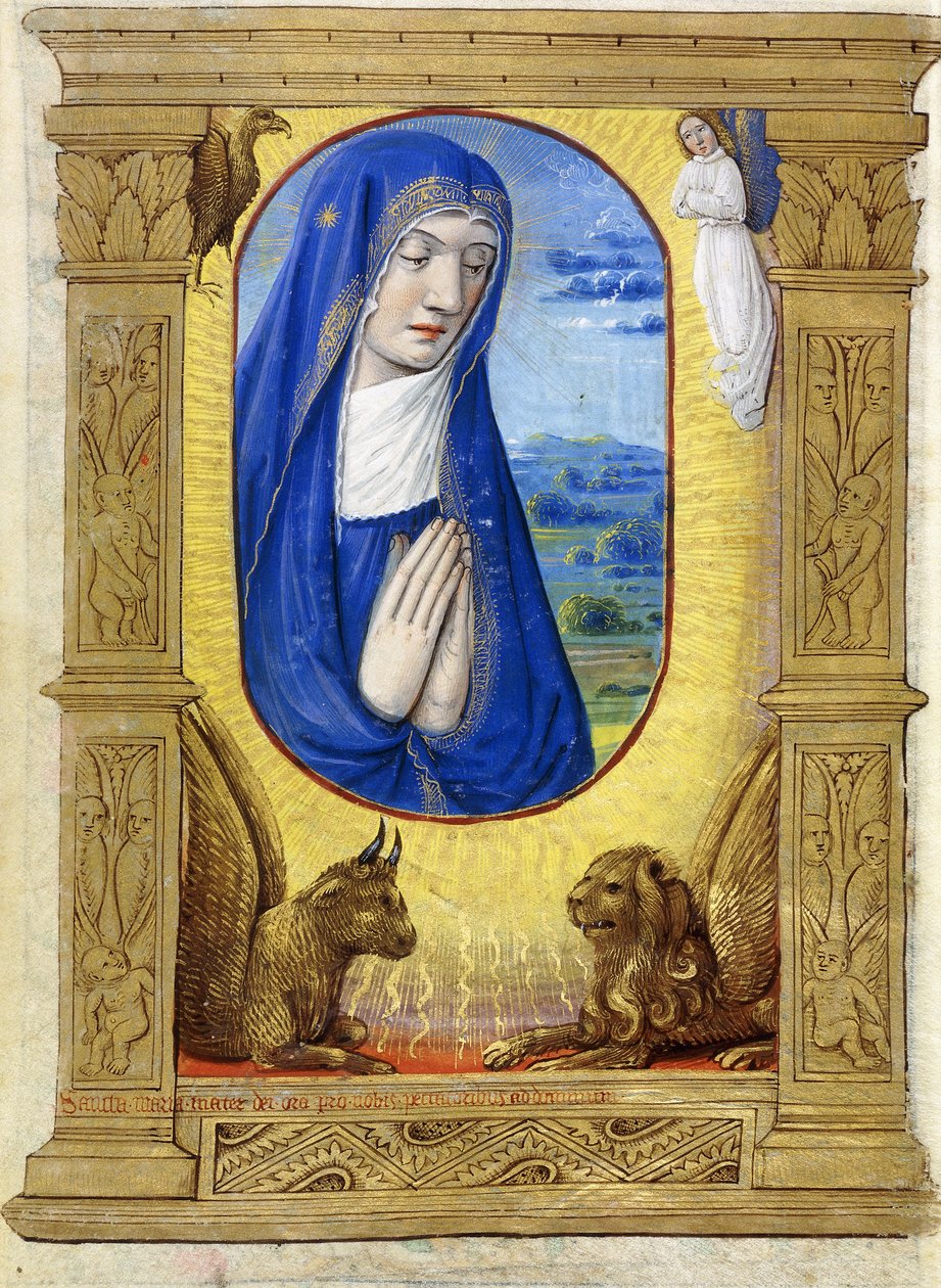 De Maagd Biddend, ca. 1500 door French School