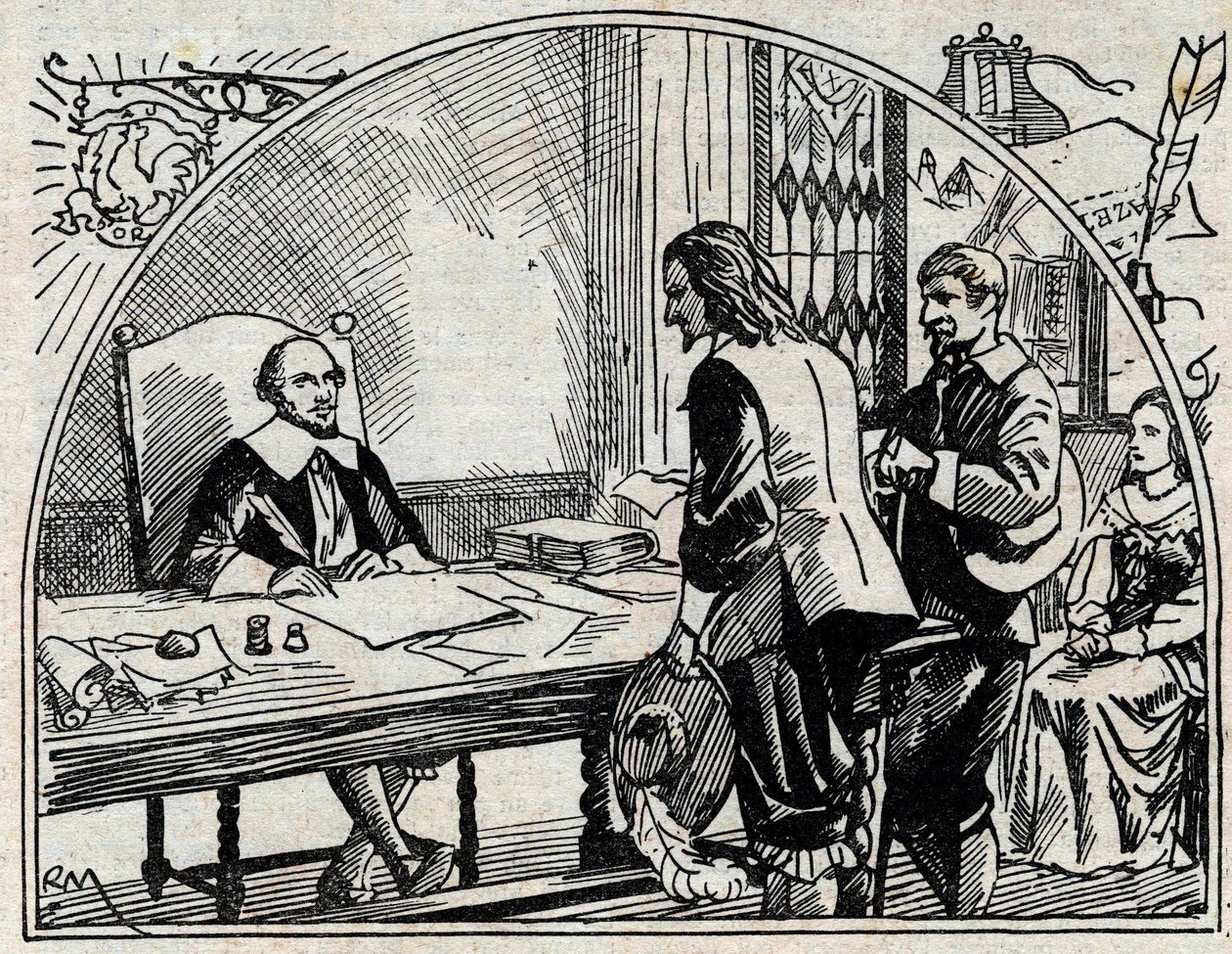 Het adreskantoor van Theophraste Renaudot, Franse arts en journalist, oprichter van de Gazette de France. Anonieme gravure uit 1930. door French School