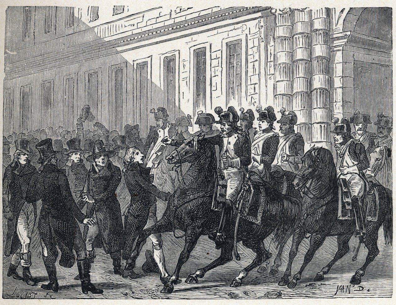 Het leger verspreidde de afgevaardigden tijdens de staatsgreep georganiseerd door de meerderheid van het Uitvoerend Comité tegen de royalisten van de Raden van Ouden en Vijfhonderd op 4 september door French School