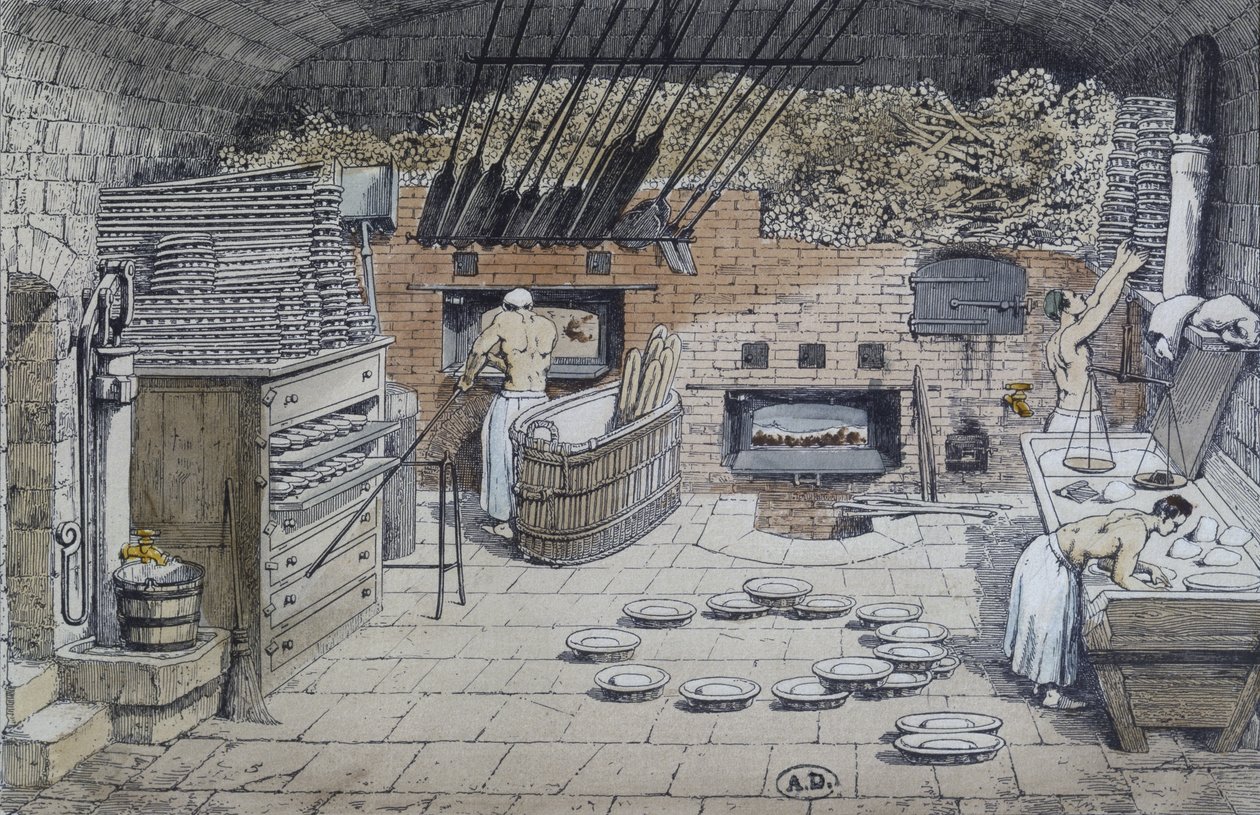 De bakker, illustratie uit de Revue de l