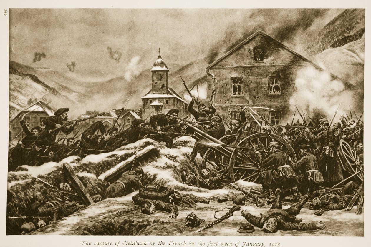 De verovering van Steinbach door de Fransen in de eerste week van januari 1915 door French School