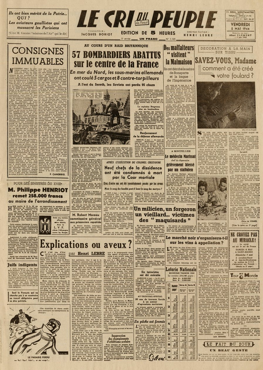 De kreet van het volk - vrijdag 5 mei door French School