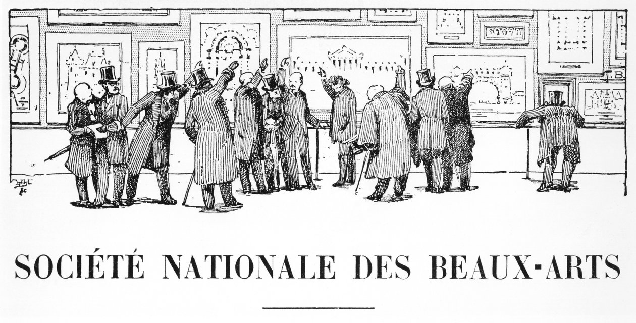 De afdeling architectuur, Société Nationale des Beaux-Arts, Salon van 1910, illustratie uit L