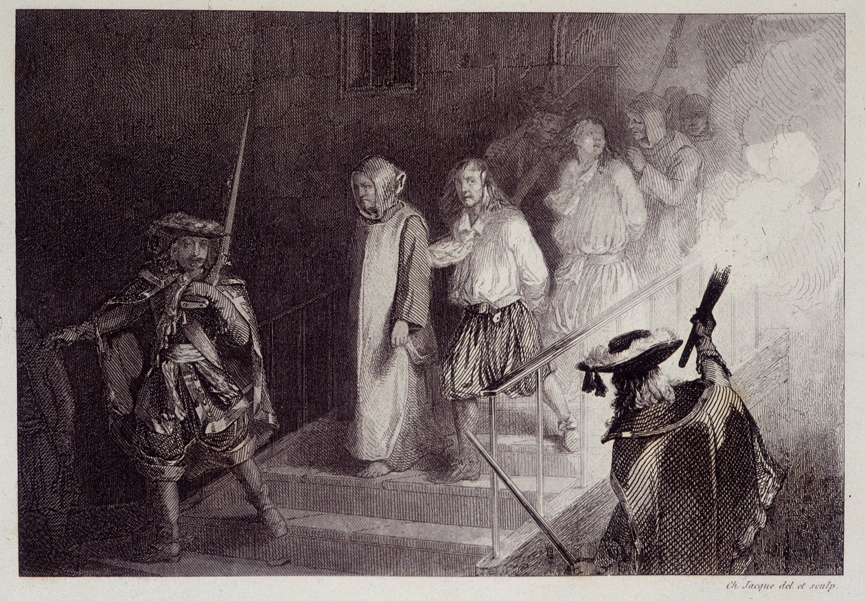 De vier Bretonse heren van de samenzwering van Cellamare door French School